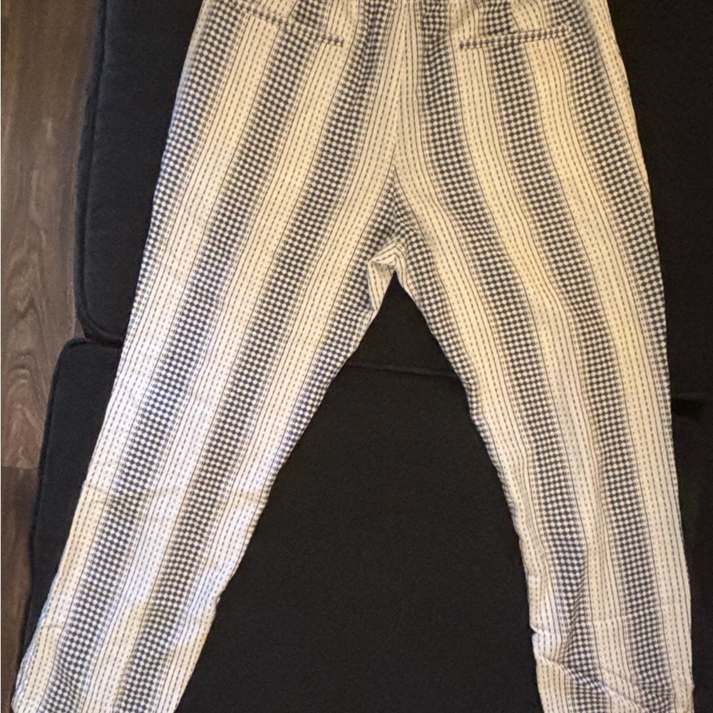 Striped Black and White Pants